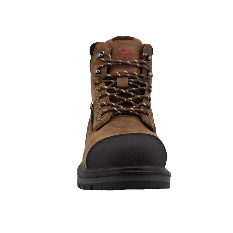 Twisted X Men's Brown Waterproof Nano Toe 6in Work Boot