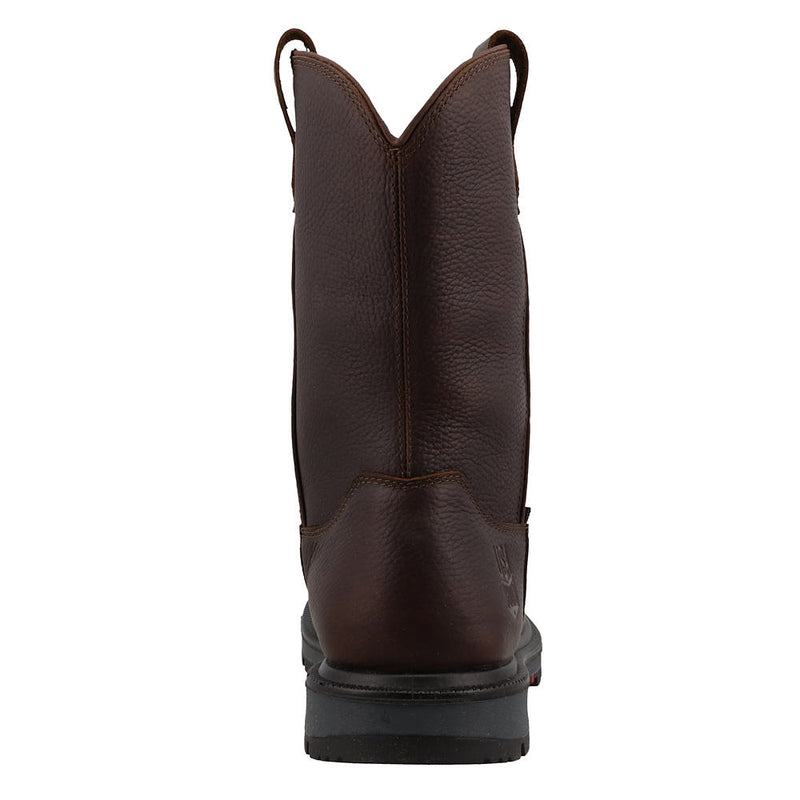 Twisted X Men's Brown Waterproof Nano Round Toe 11in Work Boot