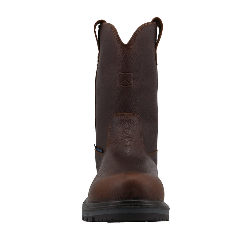 Twisted X Men's Brown Waterproof Nano Round Toe 11in Work Boot