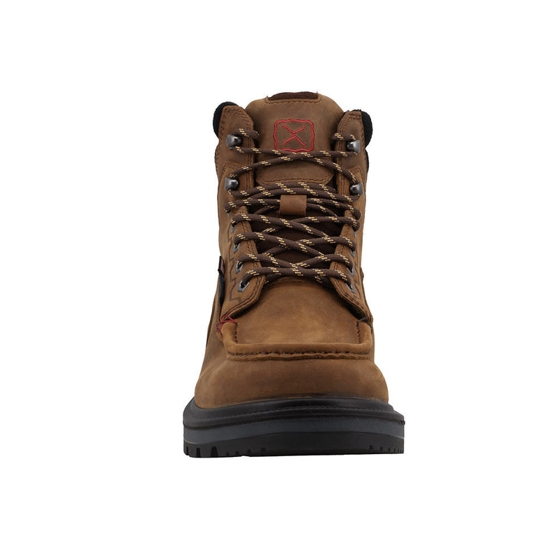 Twisted X Men's 6in Lace Up Brown Round Soft Toe Work Boot