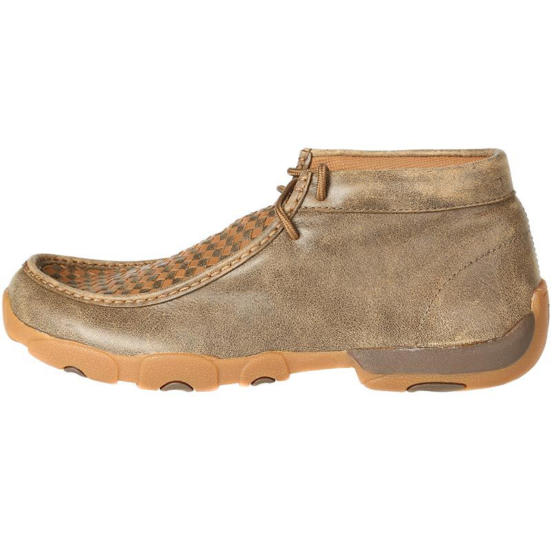 Twisted X Men's Bomber/Tan Patchwork Driving Mocs