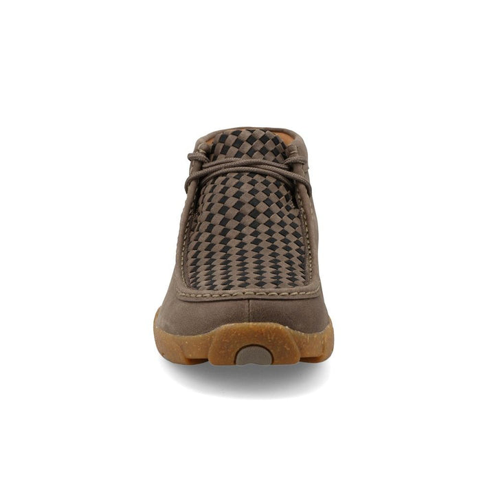 Twisted X Men`s Taupe Grey and Black Basket Weave Chukka