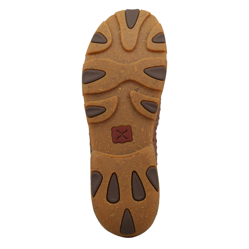 Twisted X Men`s Cognac Ostrich Print Chukka Driving Moc