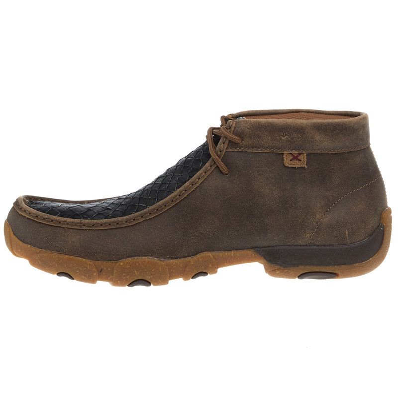 Twisted X Men`s Black Fish Print Chukka Driving Moc