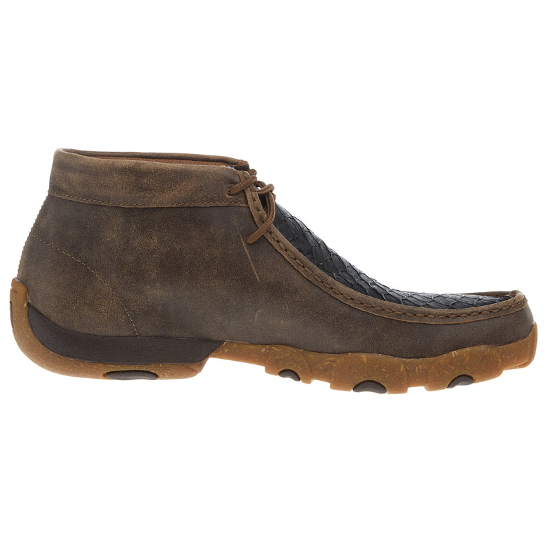 Twisted X Men`s Black Fish Print Chukka Driving Moc