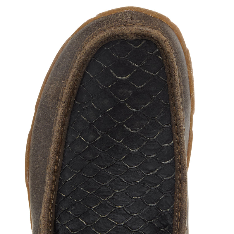 Twisted X Men`s Black Fish Print Chukka Driving Moc