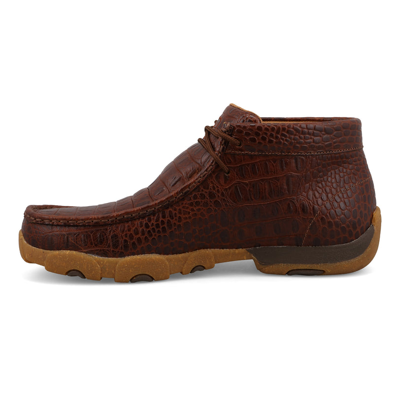 Twisted X Men`s Ginger Gator Print Chukka Driving Moc