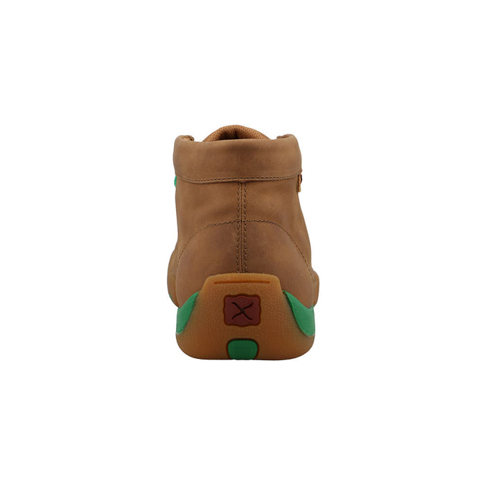 Twisted X Men's Burnt Sand Kelly Green Driving Moc Casual