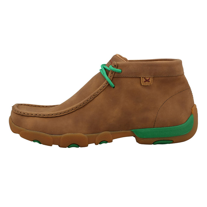Twisted X Men's Burnt Sand Kelly Green Driving Moc Casual