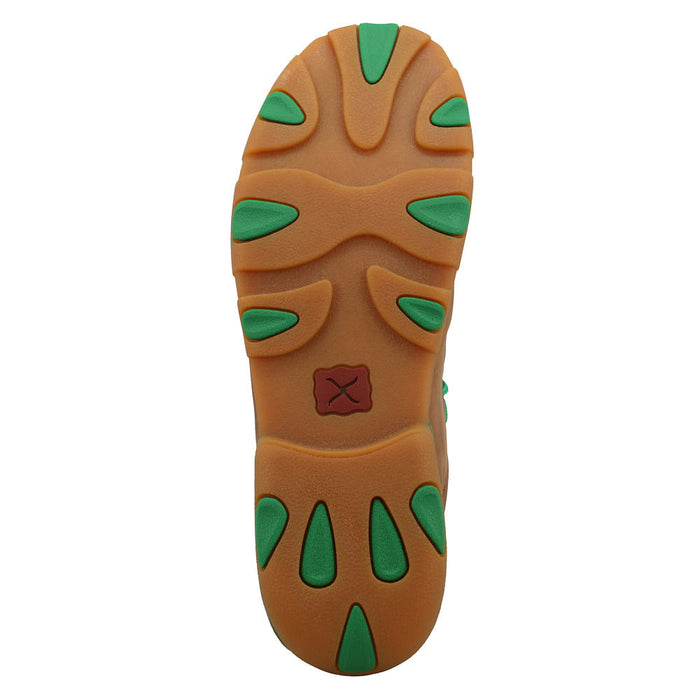 Twisted X Men's Burnt Sand Kelly Green Driving Moc Casual