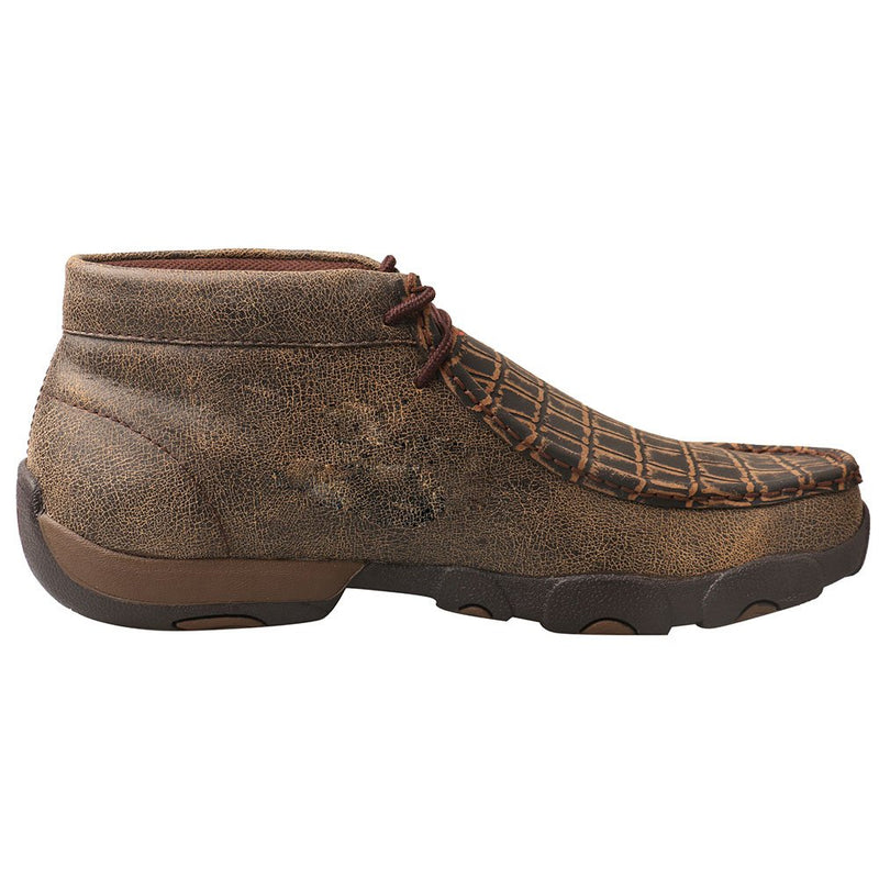 Twisted X Mens Caimin Print Driving Moc With Alloy Toe