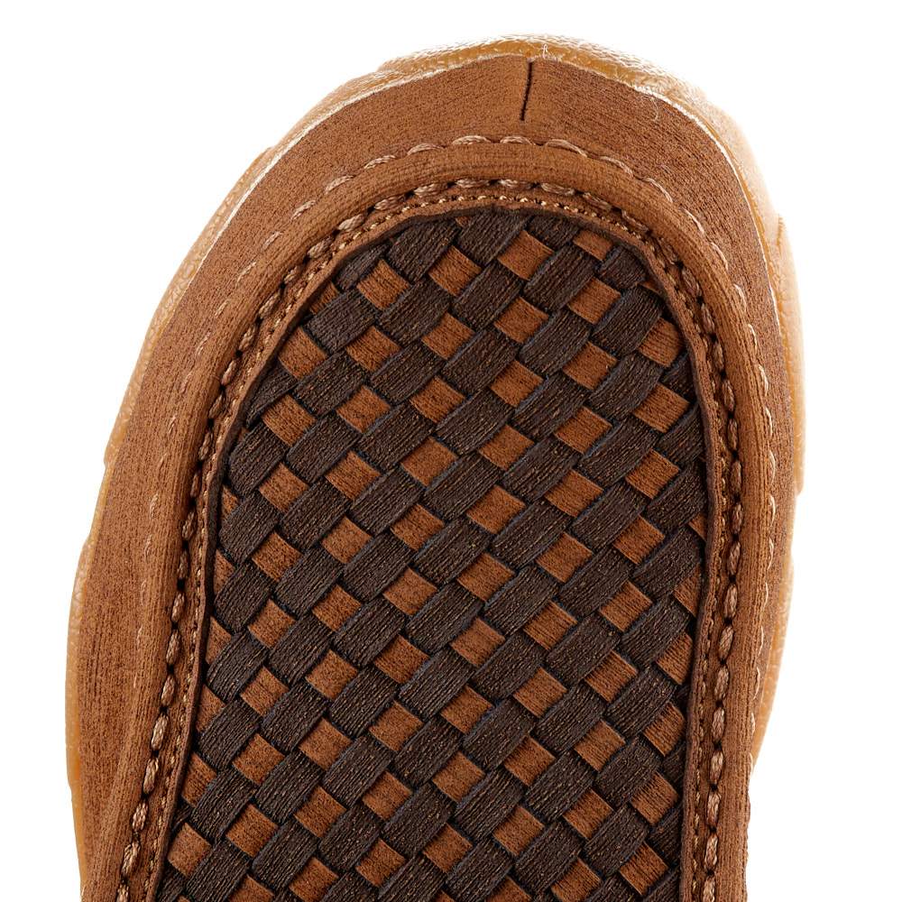 Twisted X Men's Clay Cocoa Basketweave Nano Toe Driving Moc — NRS
