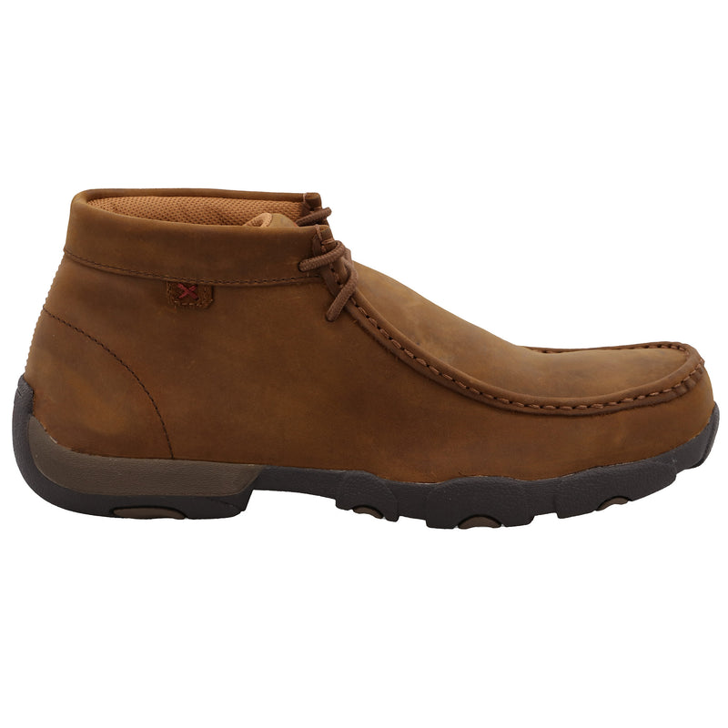 Twisted X Men's Distressed Saddle Steel Toe Driving Mocs