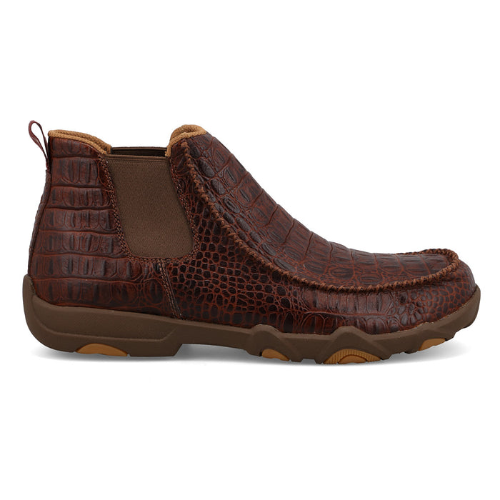 Twisted X Men's UltraLite6In Brown Caiman Print Chelsea Moc