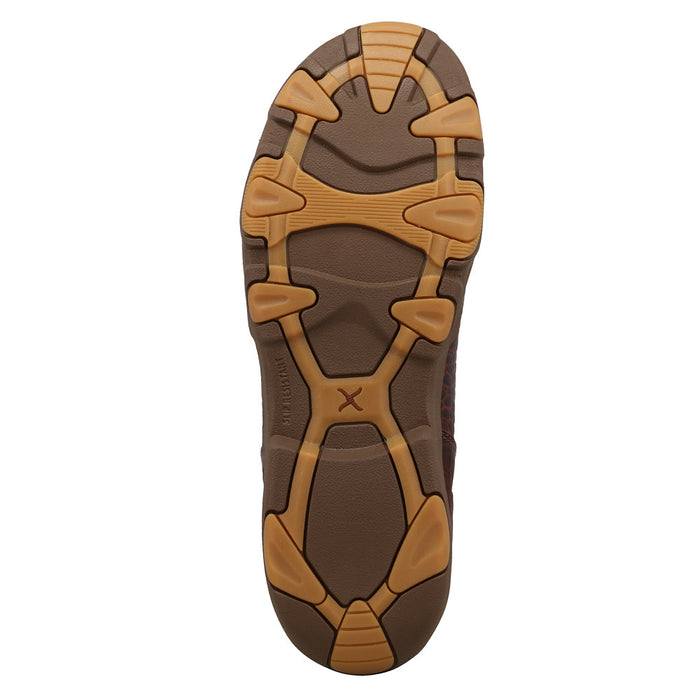 Twisted X Men's UltraLite6In Brown Caiman Print Chelsea Moc