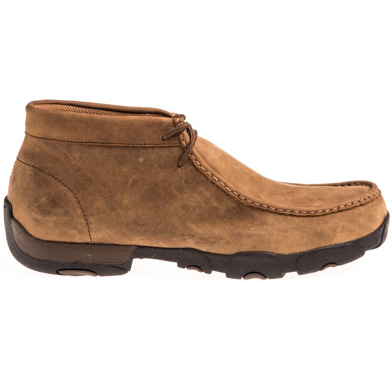 Twisted X Men's Distressed Saddle Waterproof Driving Mocs