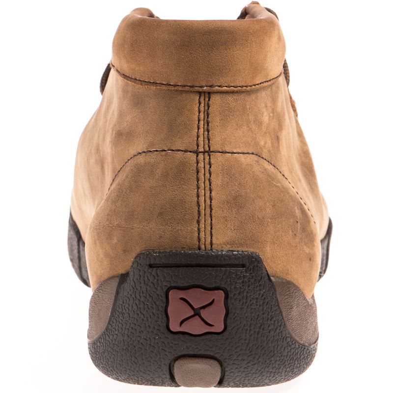 Twisted X Men's Distressed Saddle Waterproof Driving Mocs