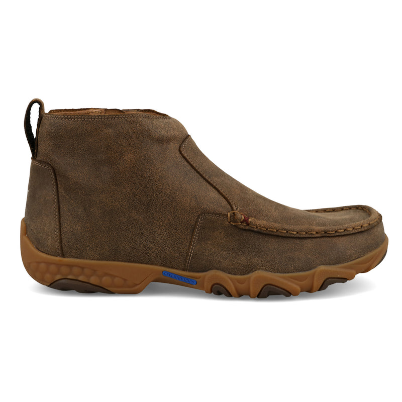 Twisted X Men's 4in Bomber Chelsea Driving Moc with Zipper