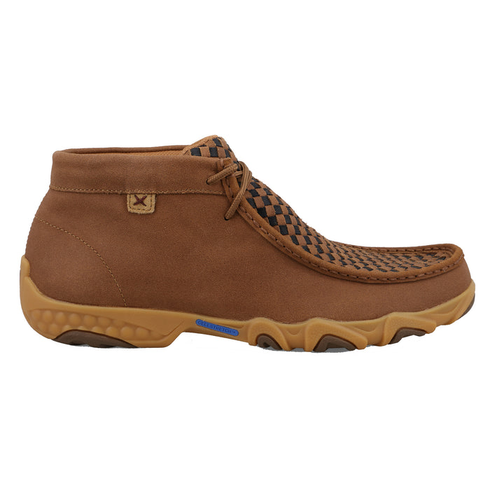 Twisted X Mens Gingerbread/Black Weave Driving Moc