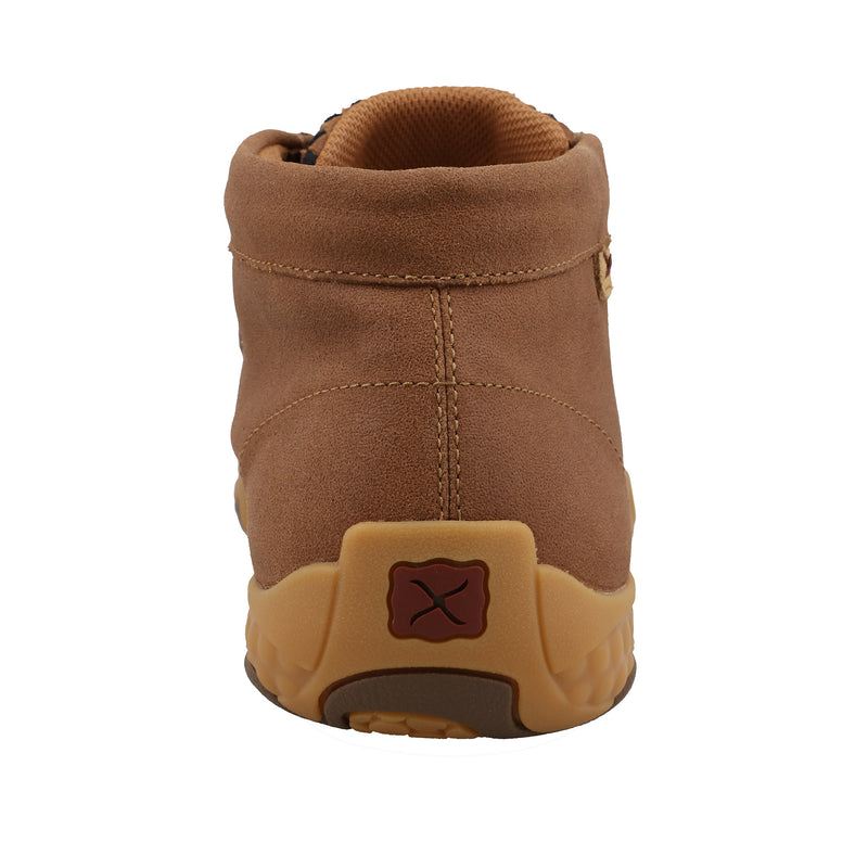 Twisted X Mens Gingerbread/Black Weave Driving Moc