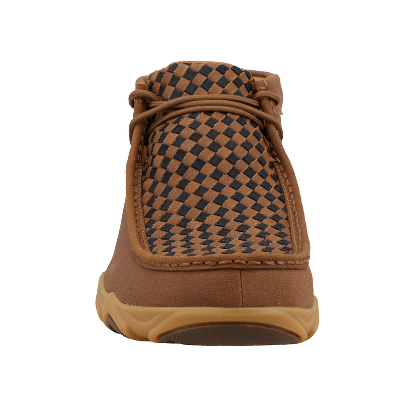 Twisted X Mens Gingerbread/Black Weave Driving Moc