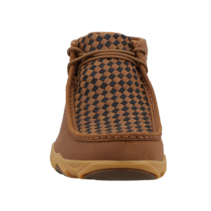 Twisted X Mens Gingerbread/Black Weave Driving Moc