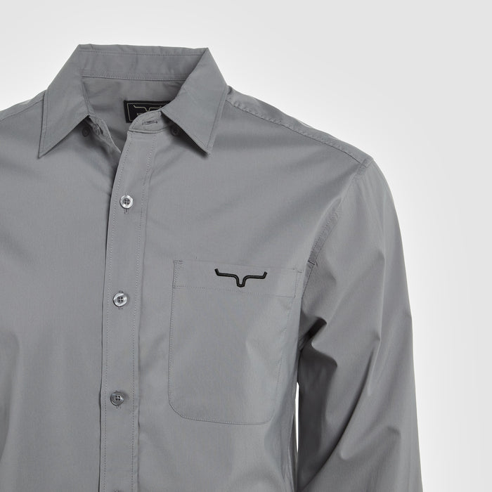 Kimes Ranch Mens Grey Team Long Sleeve Shirt