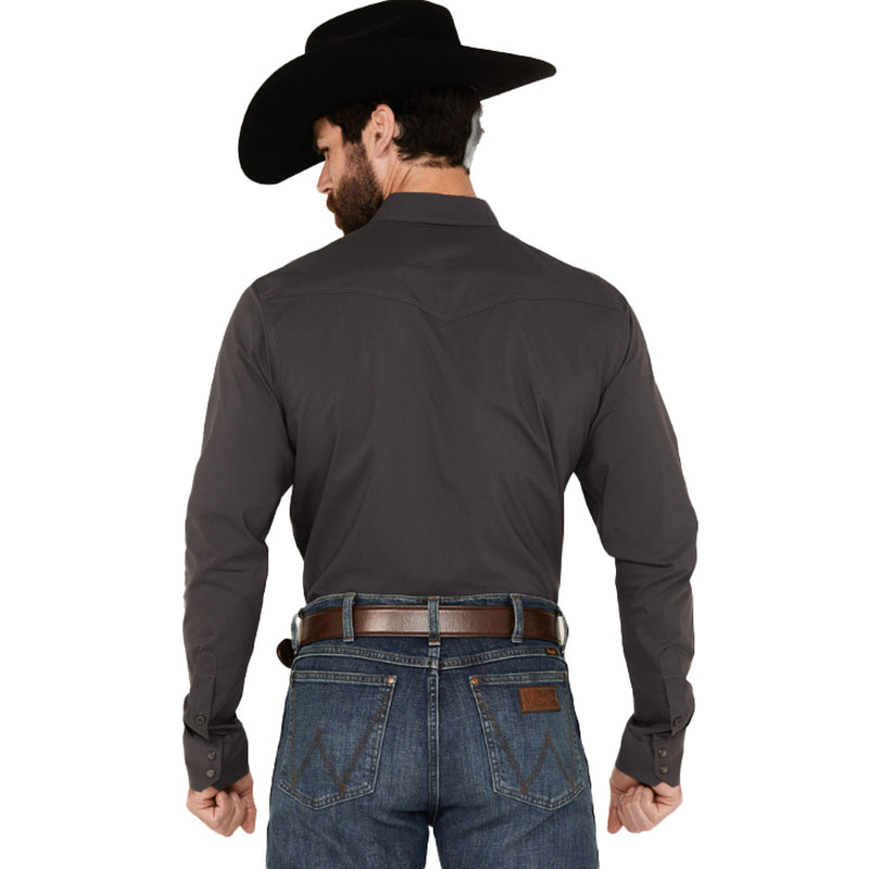 Kimes Ranch Mens Charcoal Blackout Snap Shirt