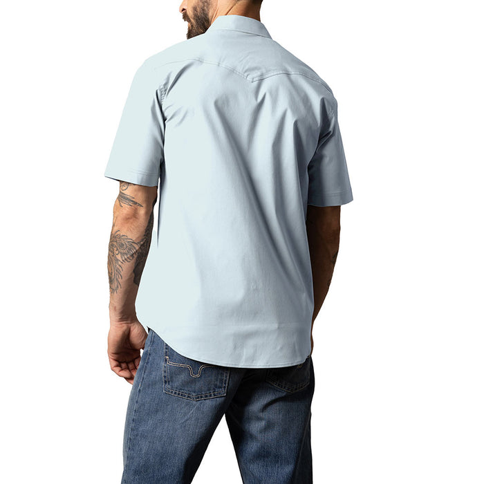 Kimes Ranch Men's Light Blue Rio Short Sleeve Shirt