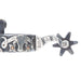Mike Emberson Longhorn and Floral Engraved Mens Cowboy Spurs
