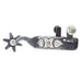 Mike Emberson Longhorn and Floral Engraved Mens Cowboy Spurs