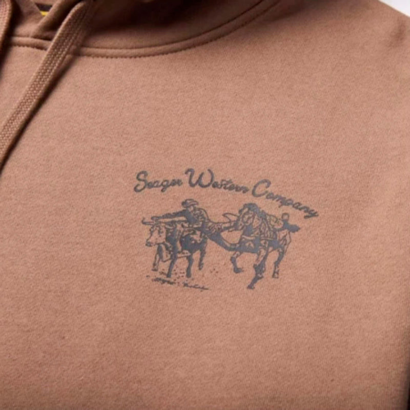 Seager Inc Mens Walnut Los Rios Hoodie