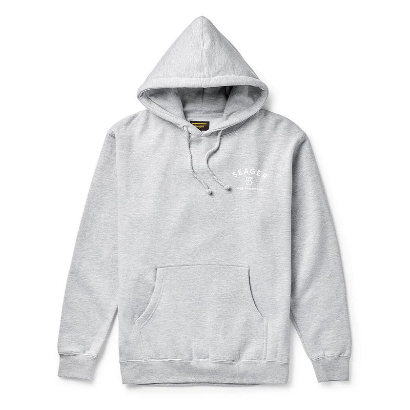 Seager Inc Men's Heather Grey Branded Hoodie