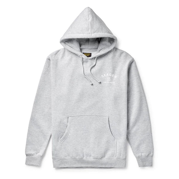 Seager Inc Men's Heather Grey Branded Hoodie