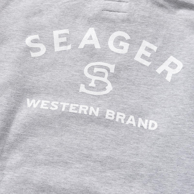 Seager Inc Men's Heather Grey Branded Hoodie
