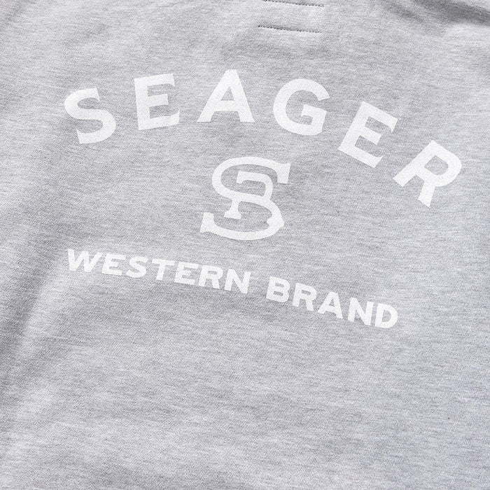 Seager Inc Men's Heather Grey Branded Hoodie