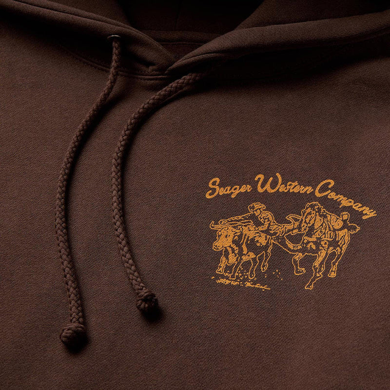 Seager Inc Men's Los Rios Brown Hoodie