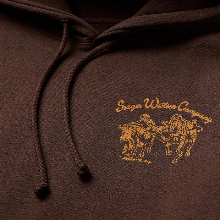 Seager Inc Men's Los Rios Brown Hoodie