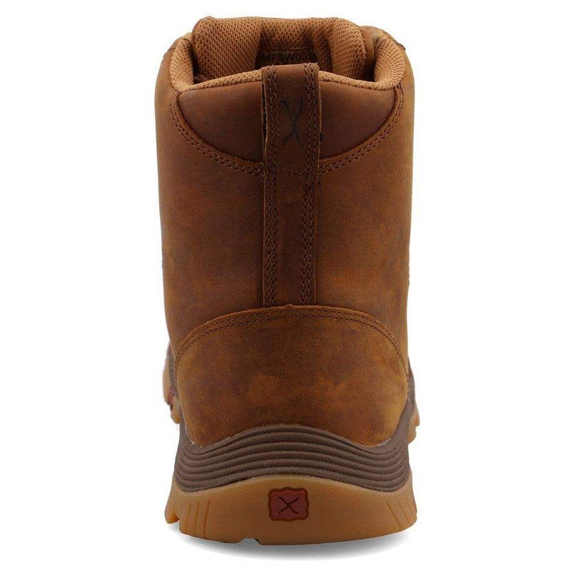 Twisted X Men`s Oiled Saddle 6 In Lace Up Work Boot