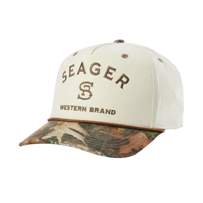 Seager Inc Men's Cream & Camo Branded Cap