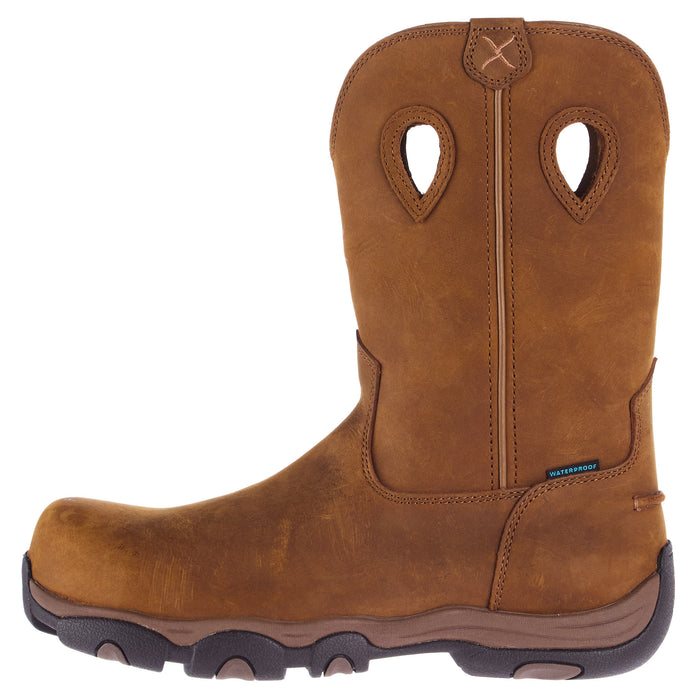 Twisted X Men`s Distressed Saddle 11In Top Nano Toe Hiker Boot