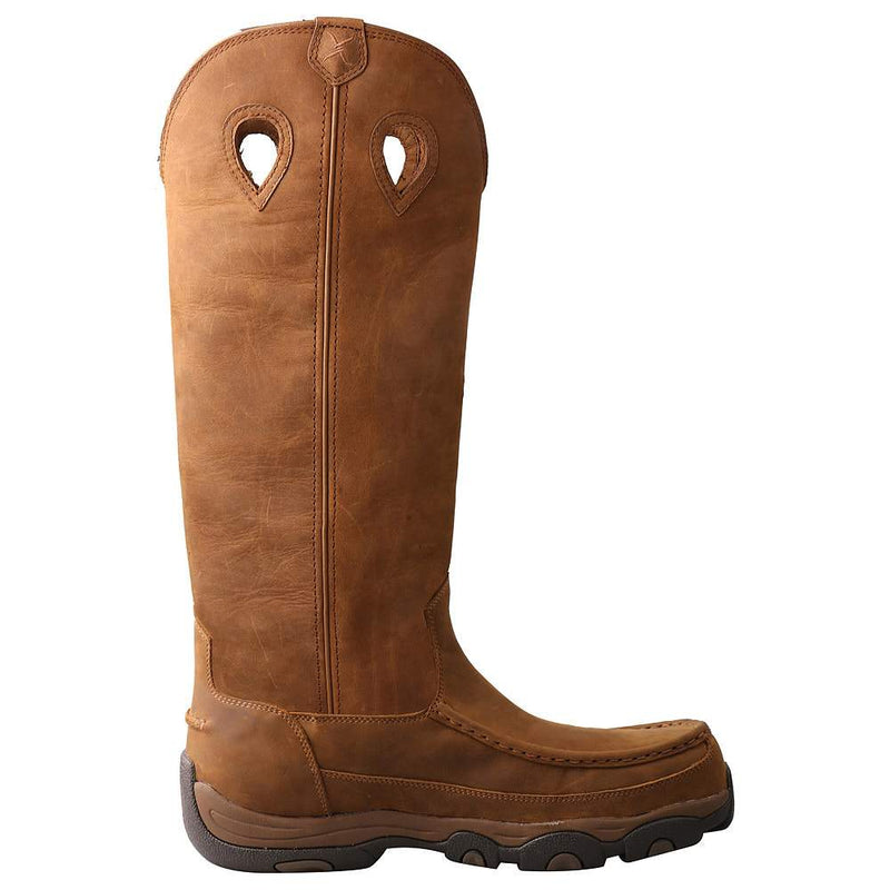 Twisted X Men's Distressed Saddle H2O ViperGuard 17in. Snake Boot