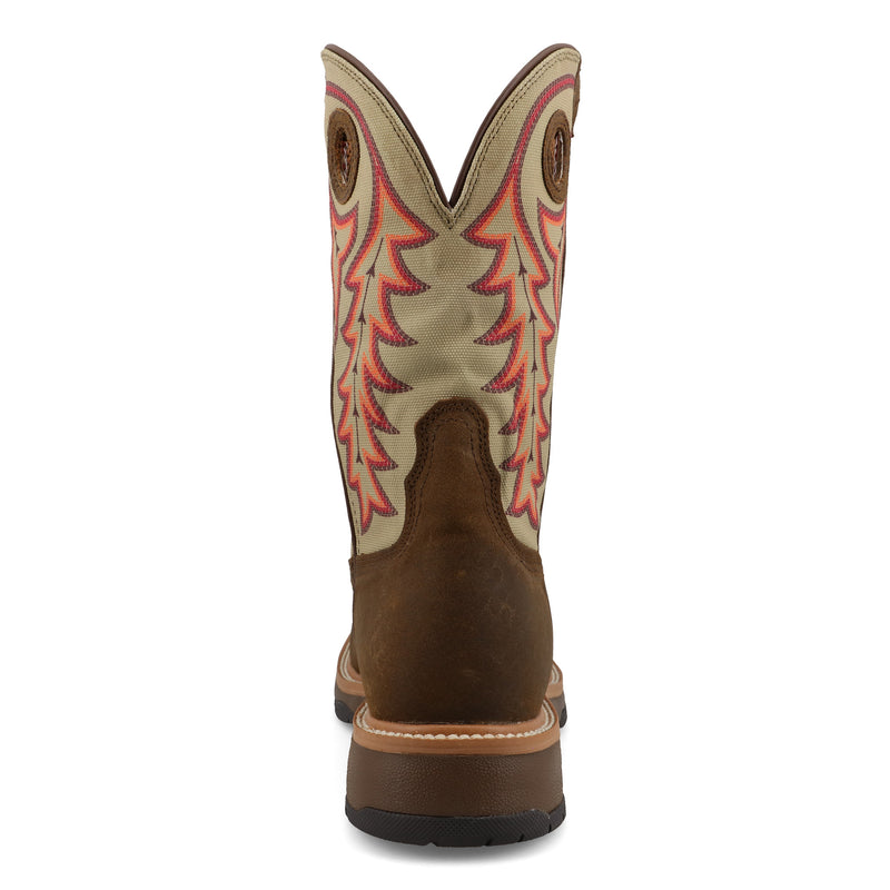 Twisted X Men`s Moose Brown Vamp with 11in Tea Top