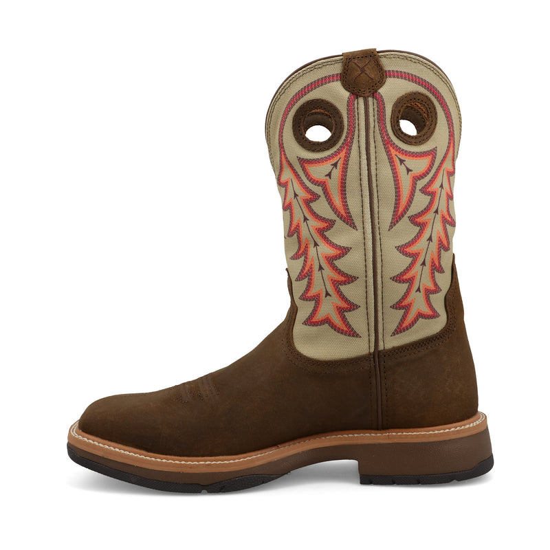 Twisted X Men`s Moose Brown Vamp with 11in Tea Top