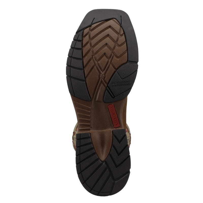 Twisted X Men`s Moose Brown Vamp with 11in Tea Top
