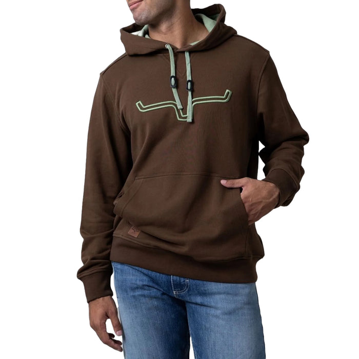 Kimes Ranch Mens Brown Fast Talker Hoodie