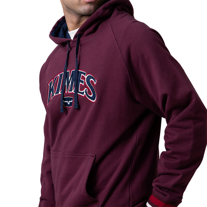 Kimes Ranch Kubo Hood Men's Burgundy Sweatshirt