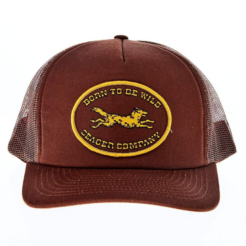 Seager Inc Brown Born Wild Trucker Cap