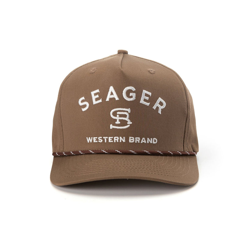 Seager Inc Branded Brown Snapback Cap