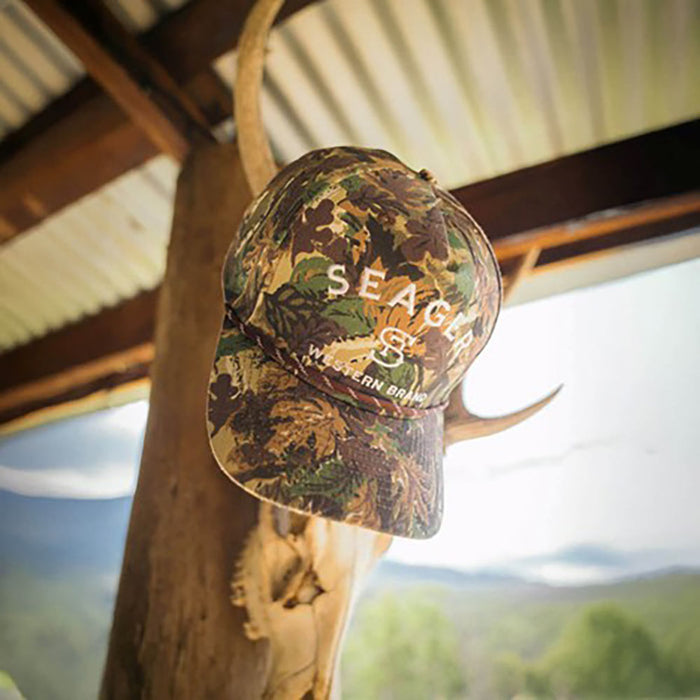 Seager Inc Men's Real Camo Branded Cap